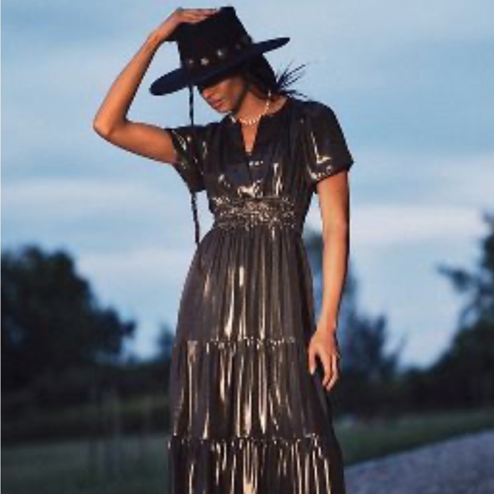 Anthropologie Somerset Shine Dress Small Petite Carbon